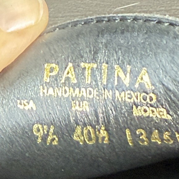 Portland Leather Goods Patina Zoe Chunky Platform Loafer Black Leather 9.5 EUC - Picture 3 of 9